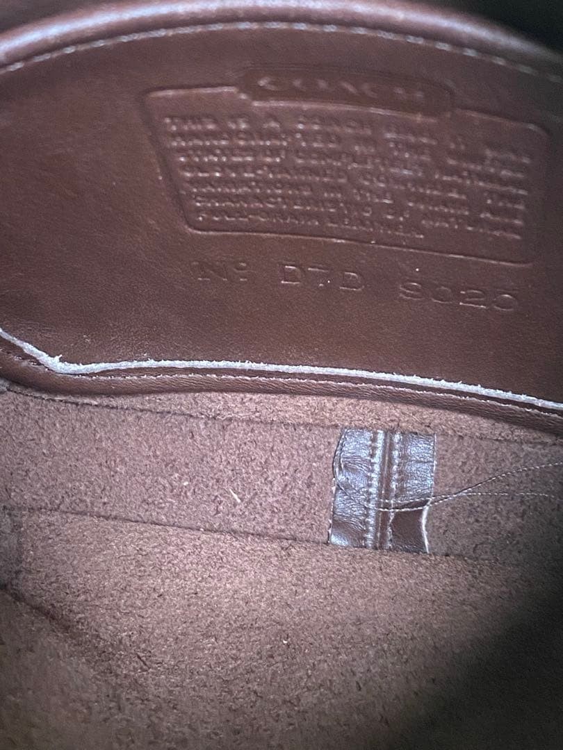 Vintage Old Coach 9020 Brown Leather Ergo Bag Womens Handbag VTG Made in USA