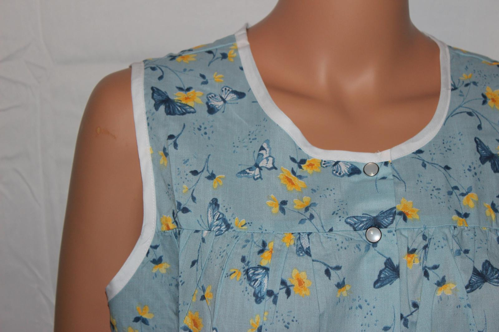 NEW EASY ESSENTIALS SNAP FRONT SMOCK COBBLER APRON BUTTERFLY M L XL 1X 2X 3X 4X