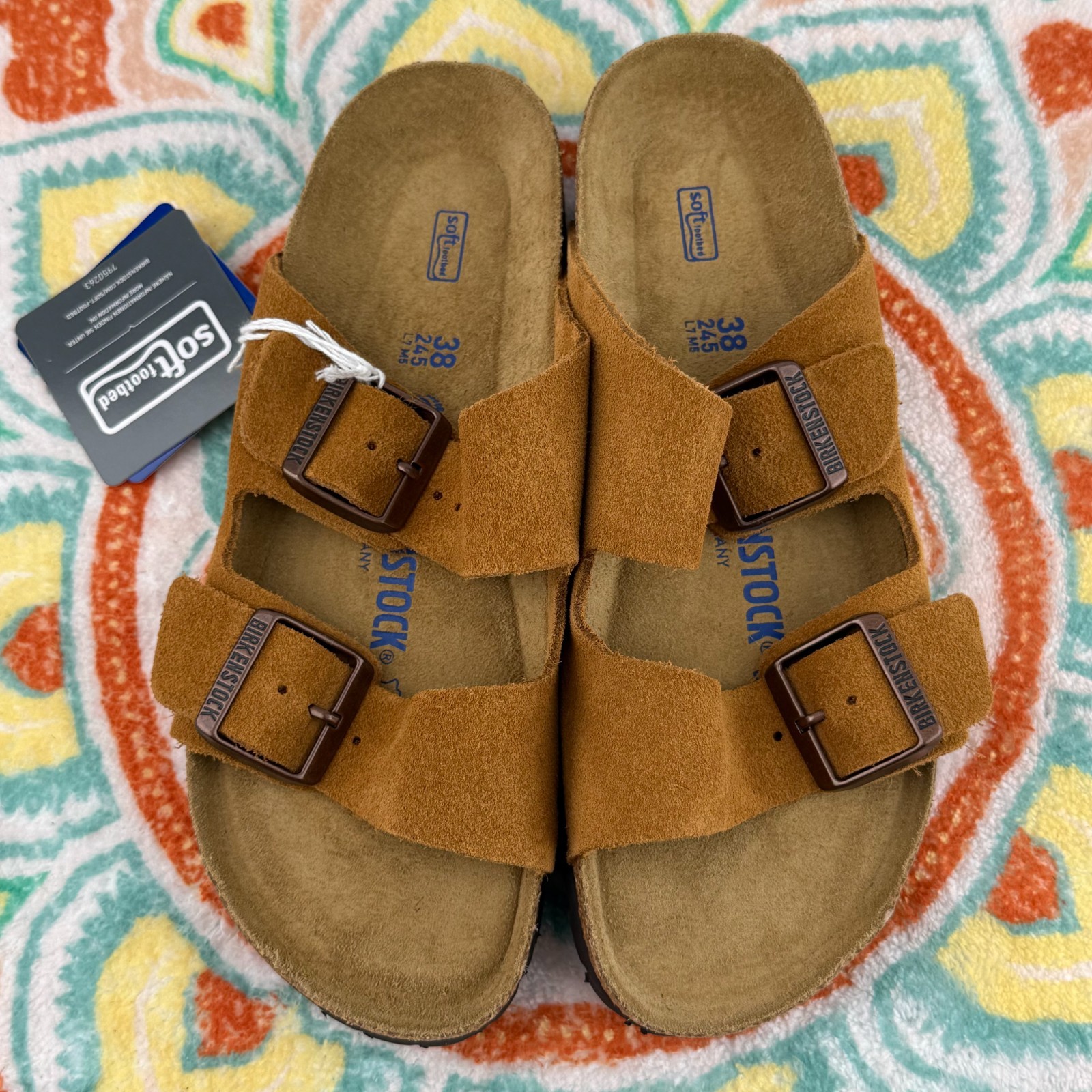 Birkenstock Arizona Soft Footbed Suede Leather Sandals Select Color & Size