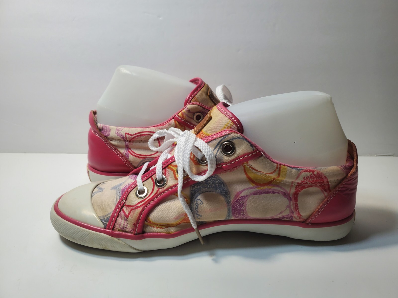 Coach Barrett Multi Dream Pink Multicolor CC Monogram – Size 7.5B
