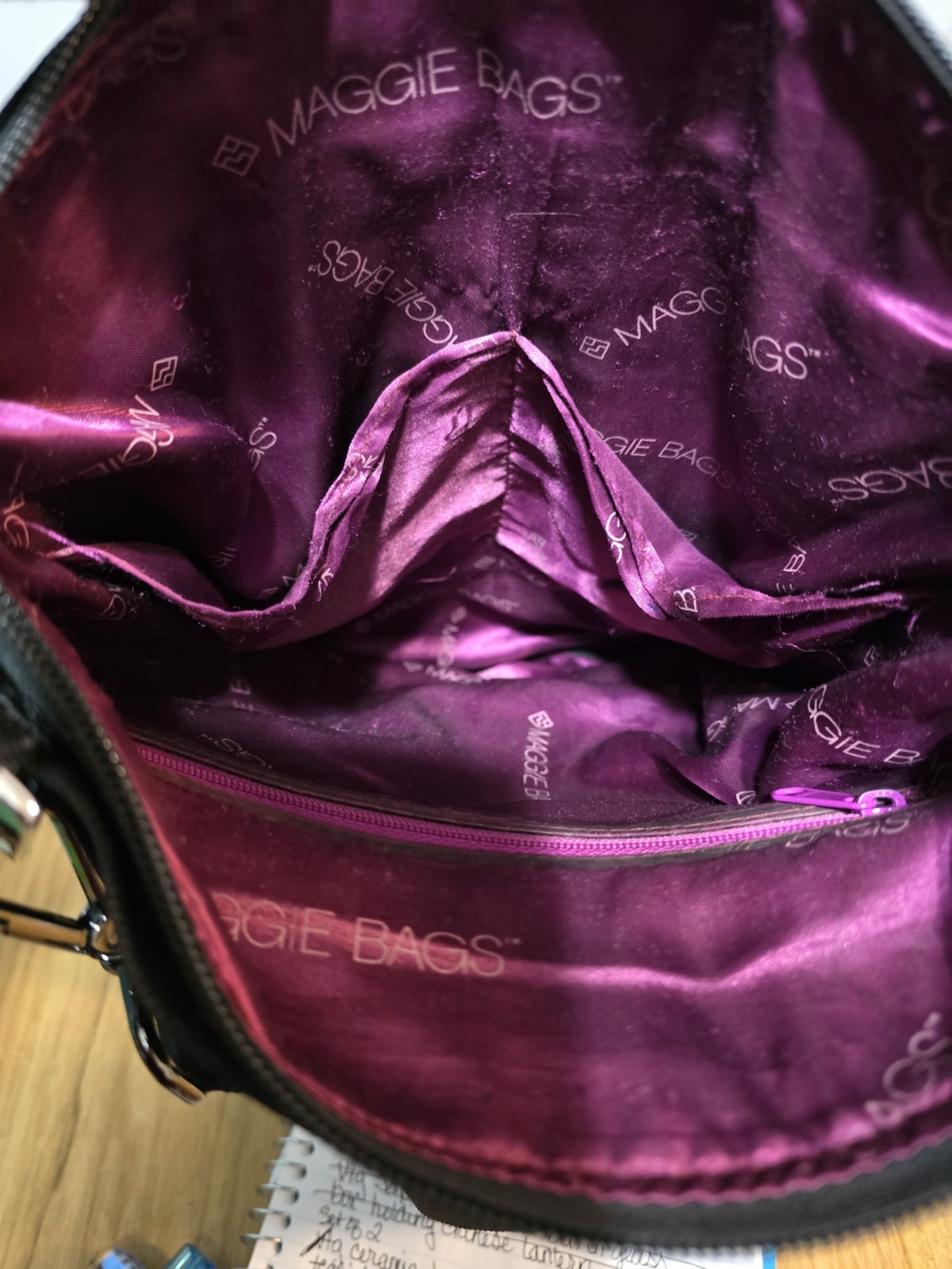Maggie Bags The Betty Bag Black Seatbelt Crossbody Bag Purse