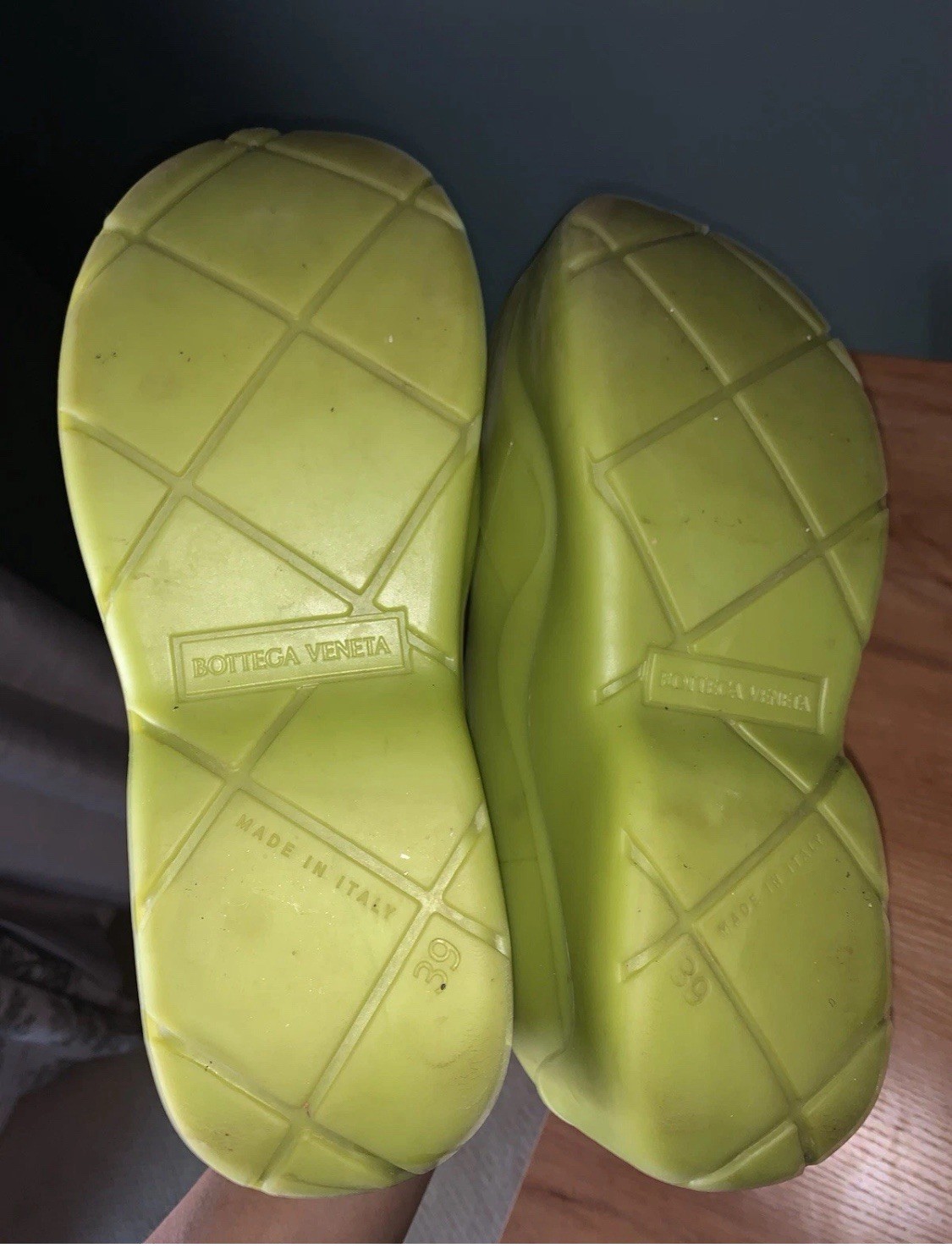 Bottega Veneta Kiwi Puddle Boots Ankle Kiwi Size 39 Made In Italy Box Included