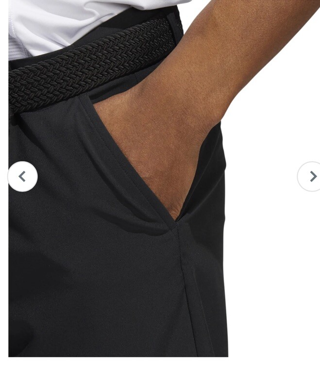 $70 Adidas Golf Ultimate 365 Woven Shorts 10”-Black- Size: 34W – New Tags