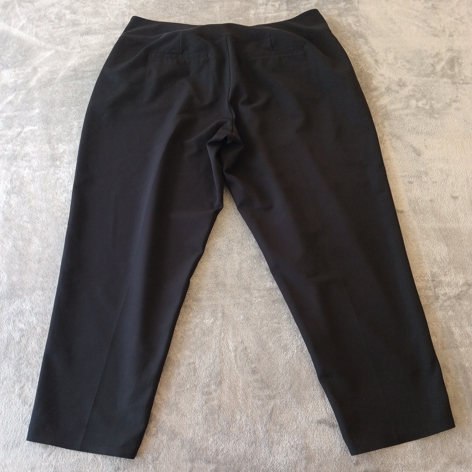 Athleta Ankle Pants Womens Size 18 Black Pull On 40×27.5 Zipped Pockets