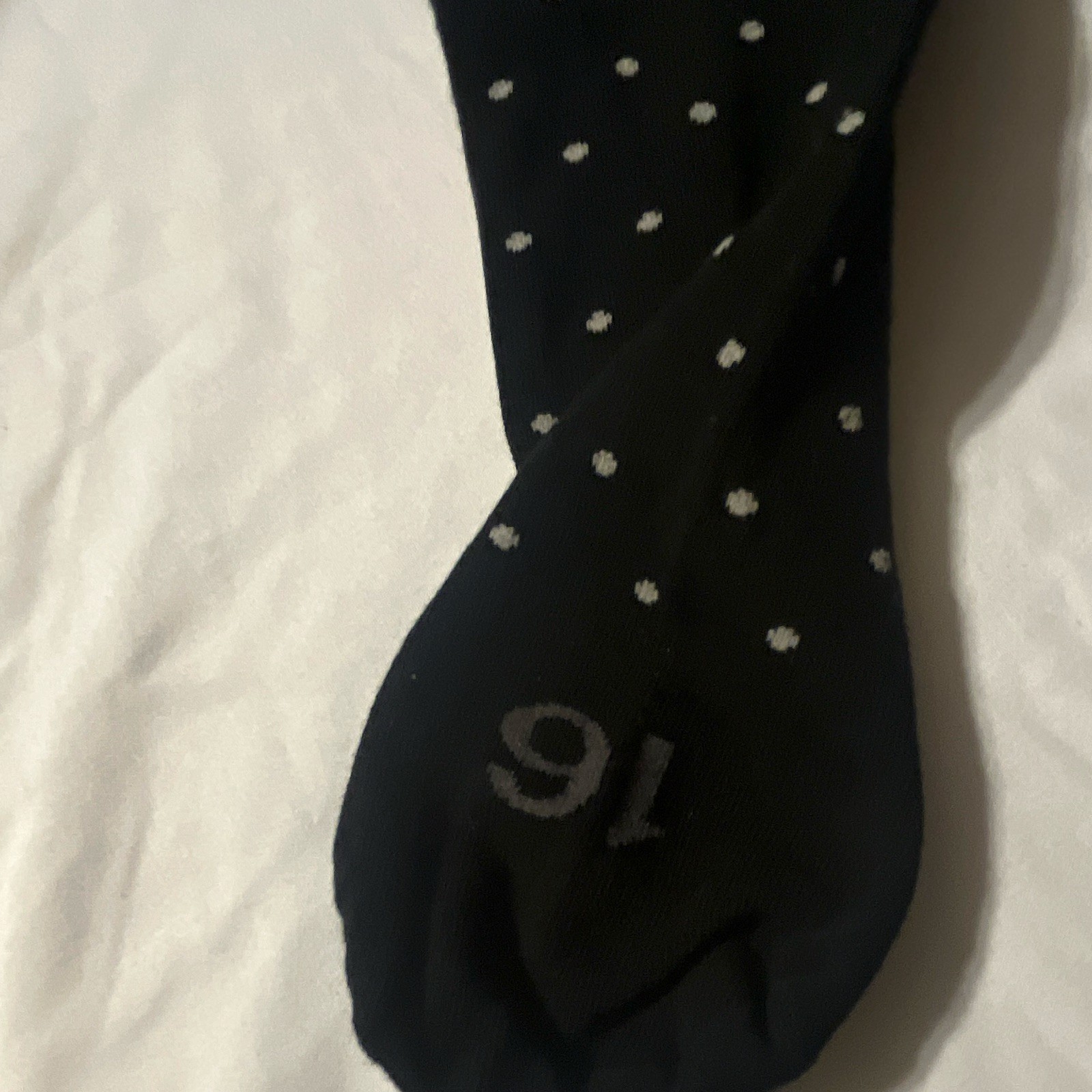 KANE11 Jamestown Supima Cotton Men’s Dress Socks Polka Dot Over the Calf 16