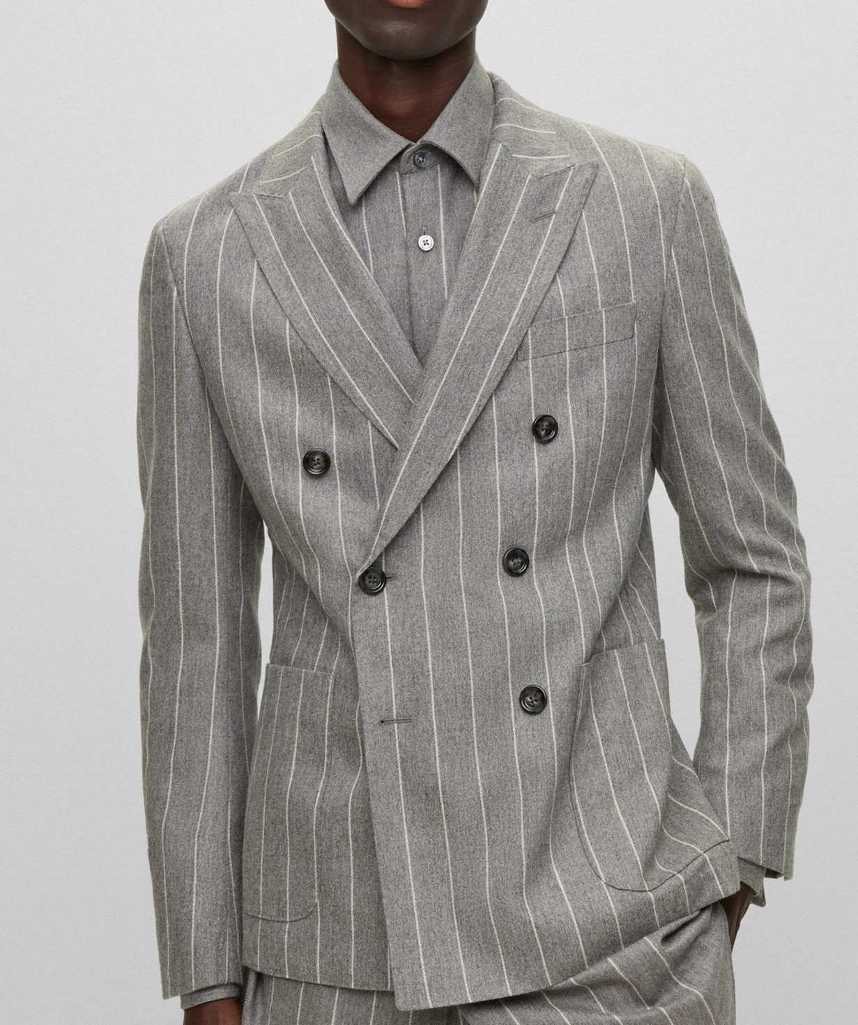 HUGO BOSS C-Huge Wool SLIM FITTED mens BLAZER 40R in GRAY