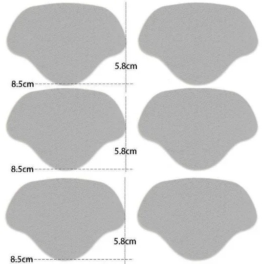 6pcs Shoe Heel Repair Patches Self Adhesive Anti Wear Protector – NEW