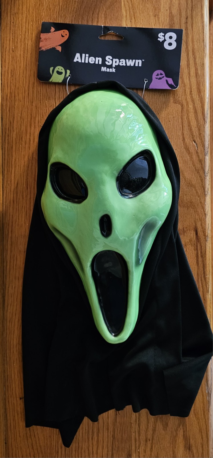 Halloween Masks Adult Alien Spawn Needs Glue & Half Mask Set Of 2 NEW with Tags