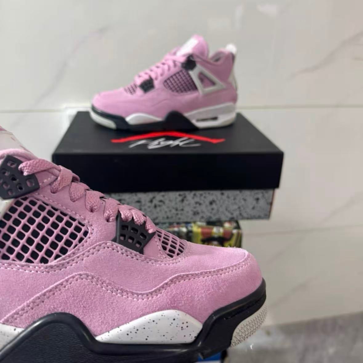 Jordan 4 ‘Orchid” Retro Mid Top Basketball Men’s & Women’s Shoes