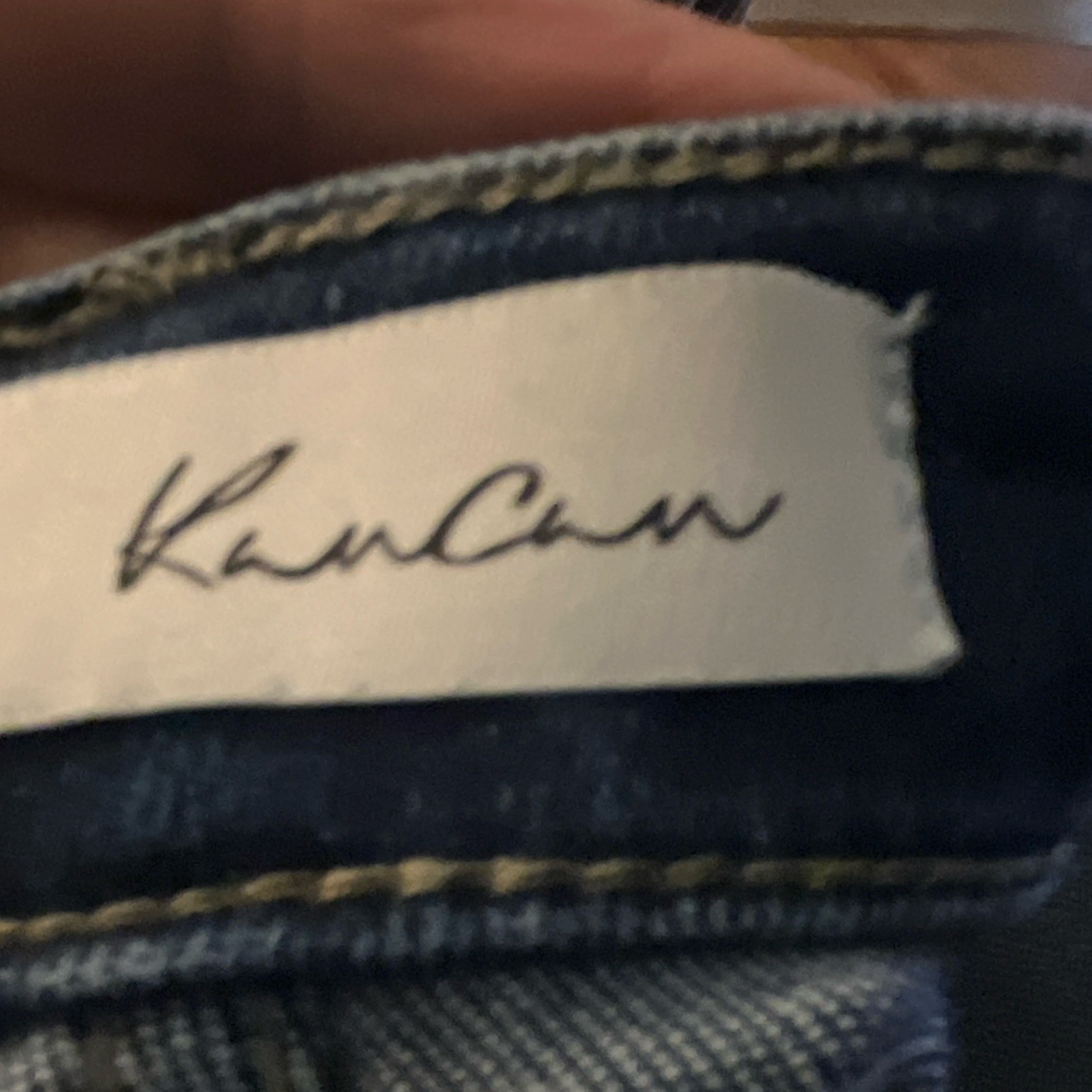 KanCan Womens Blue Dark Wash Denim Skinny Jeans Slim Fit Stretch 5-Pocket