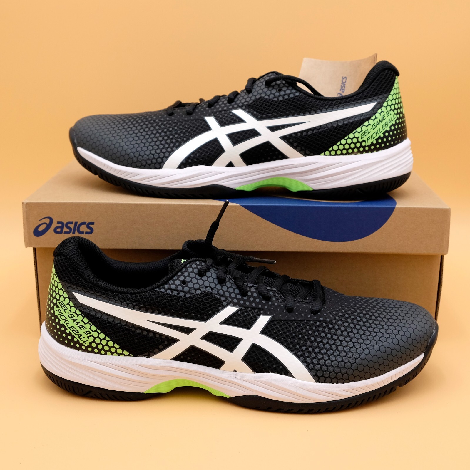 Asics Gel Game 9 Men’s Pickleball Shoes Black/White ✅ Size 12 NEW