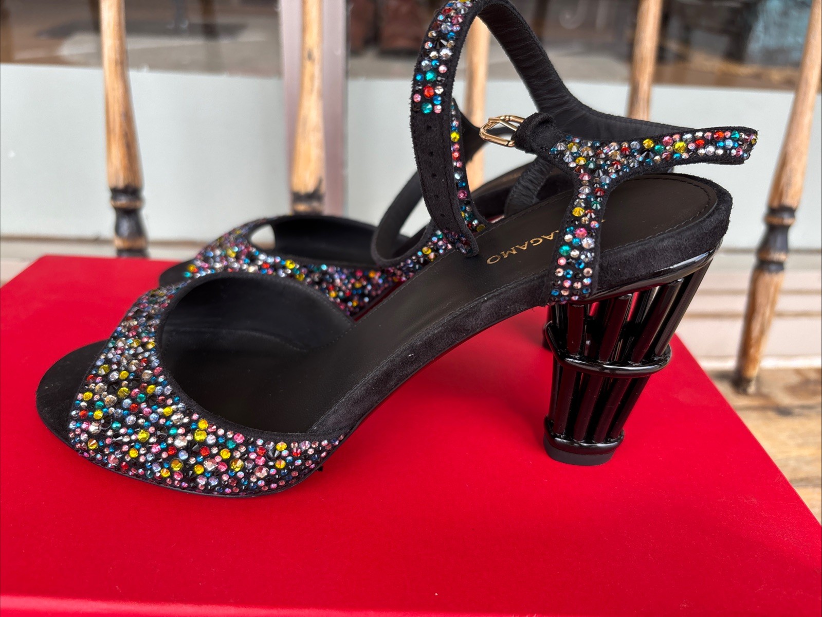 Salvatore Ferragamo Nikla 85 Embellished High Heel