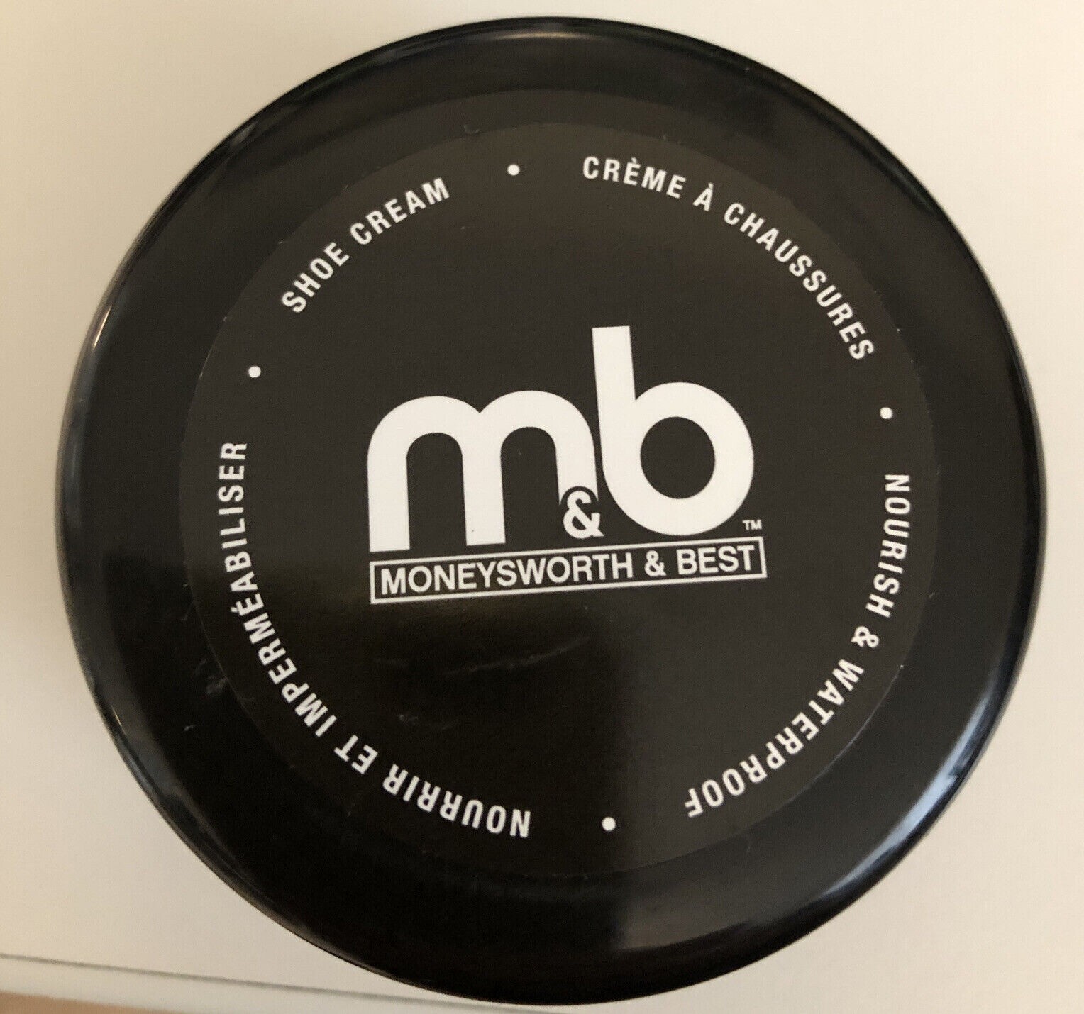 Moneysworth & Best Leather Boot & Shoe Cream Polish Black – 50 ml (1.7 oz )