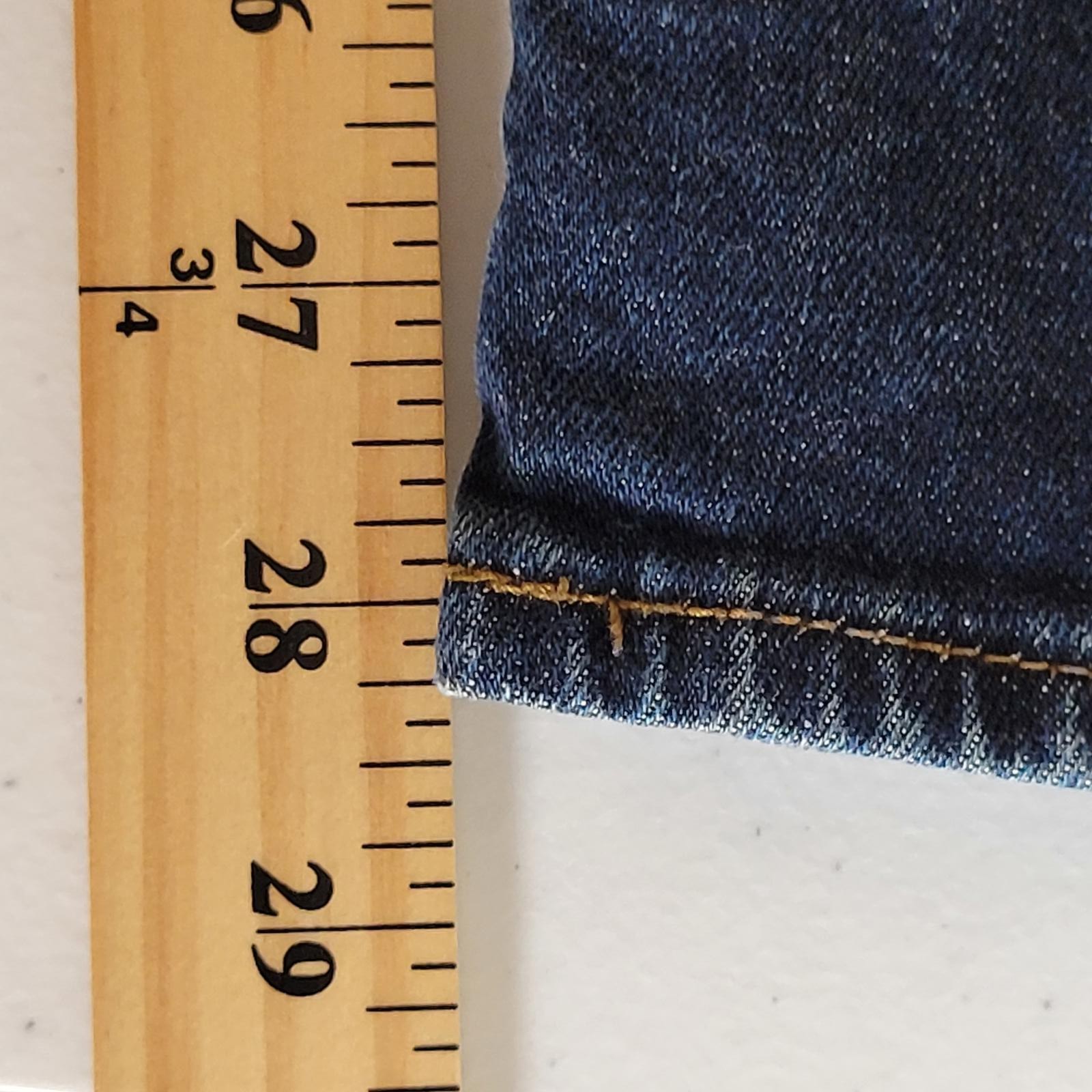 H&M & Denim Straight Blue Denim Button Fly Jeans Men Size 32×32