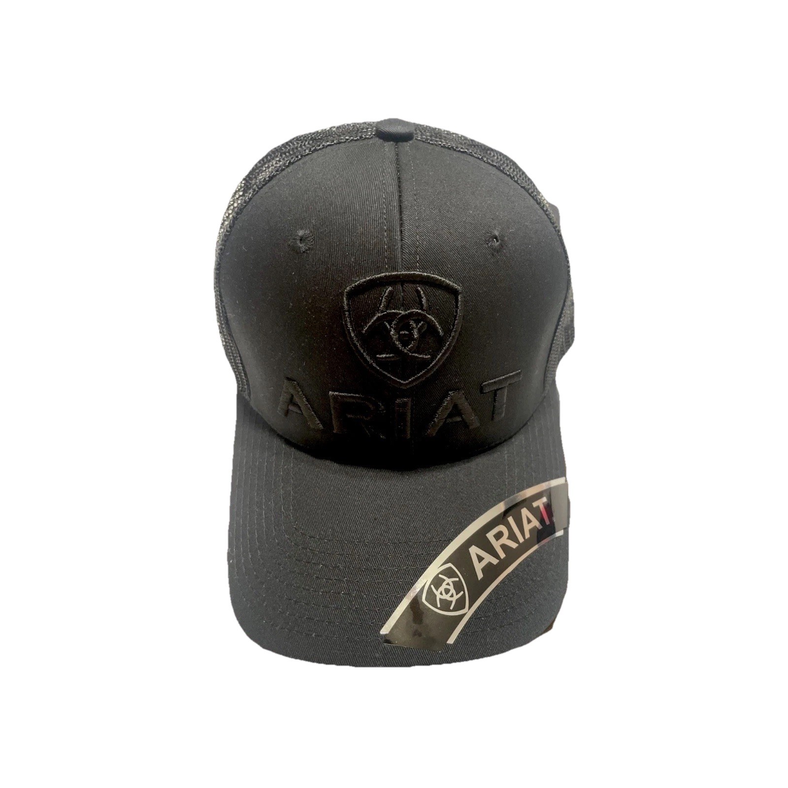 Ariat Mens B-Fit Shield Logo Mesh Back Snapback Cap Hat