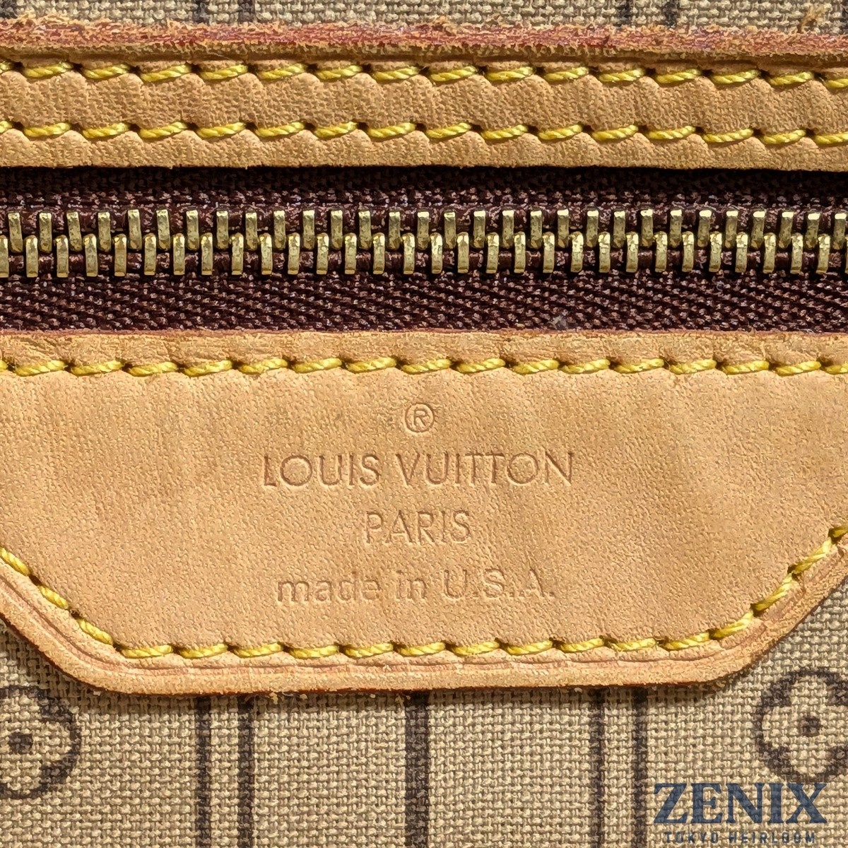 USA-Made Louis Vuitton Neverfull MM Monogram Tote Bag M40156 2010 Duty-Free