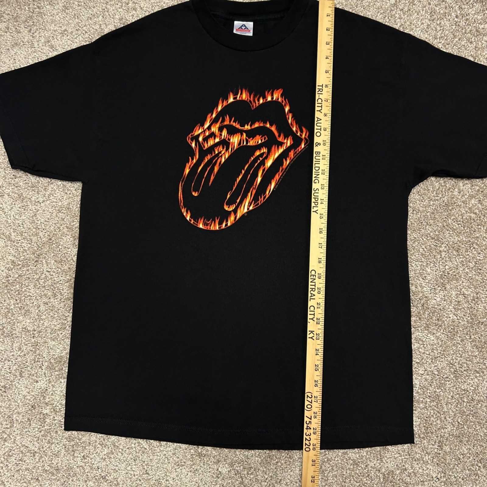 Vintage y2k 2004 Rolling Stones Flaming Tongue Tshirt Size XL Alstyle Band