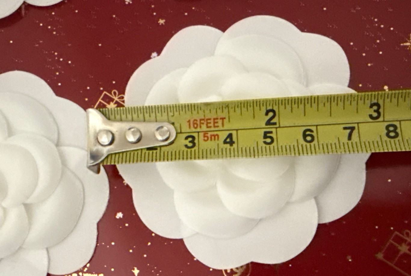 10 X CHANEL Classic White Camellia Flower Stickers