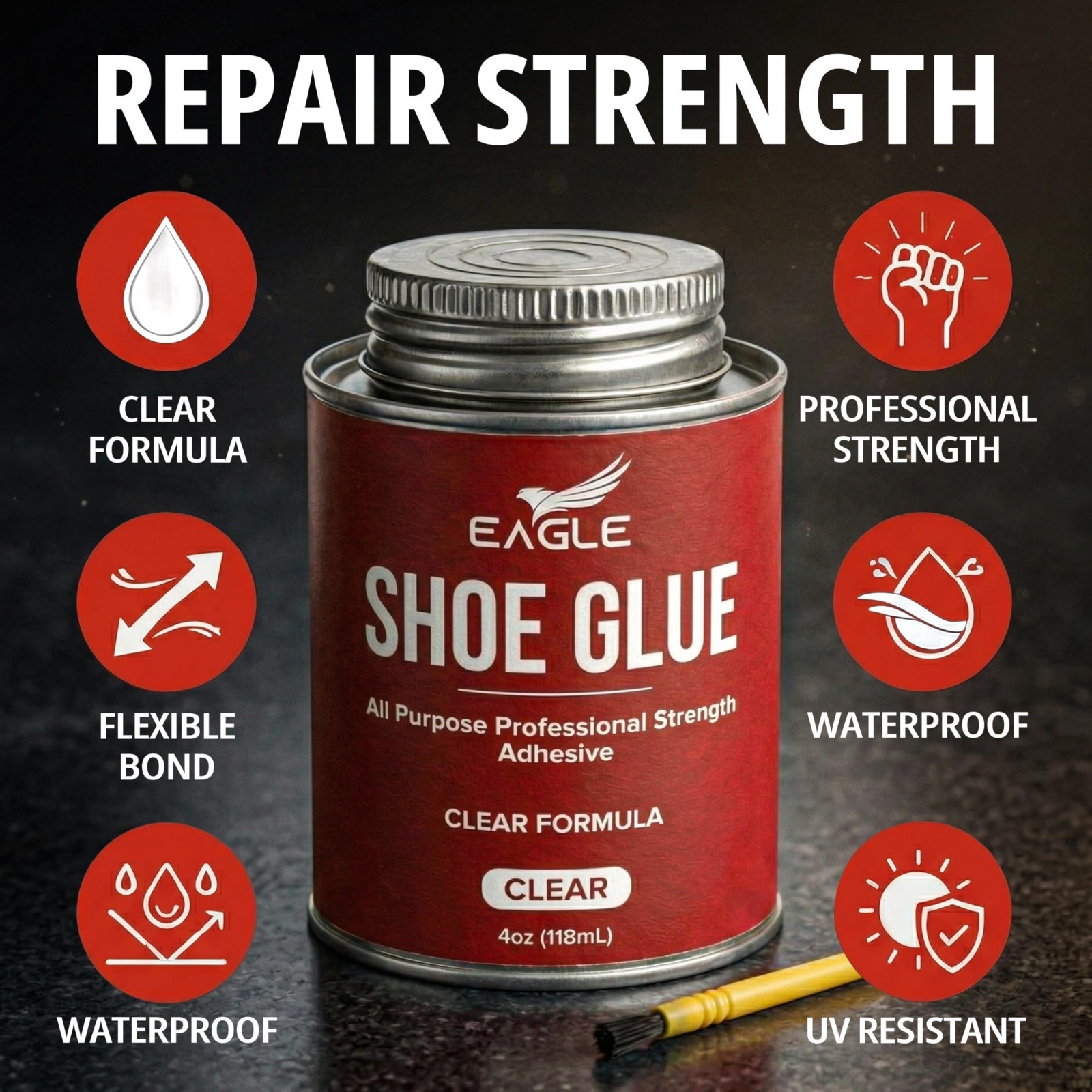 Heavy Duty Shoe Sole Glue – Waterproof Adhesive for Sneakers, Boots & Rubber Sol