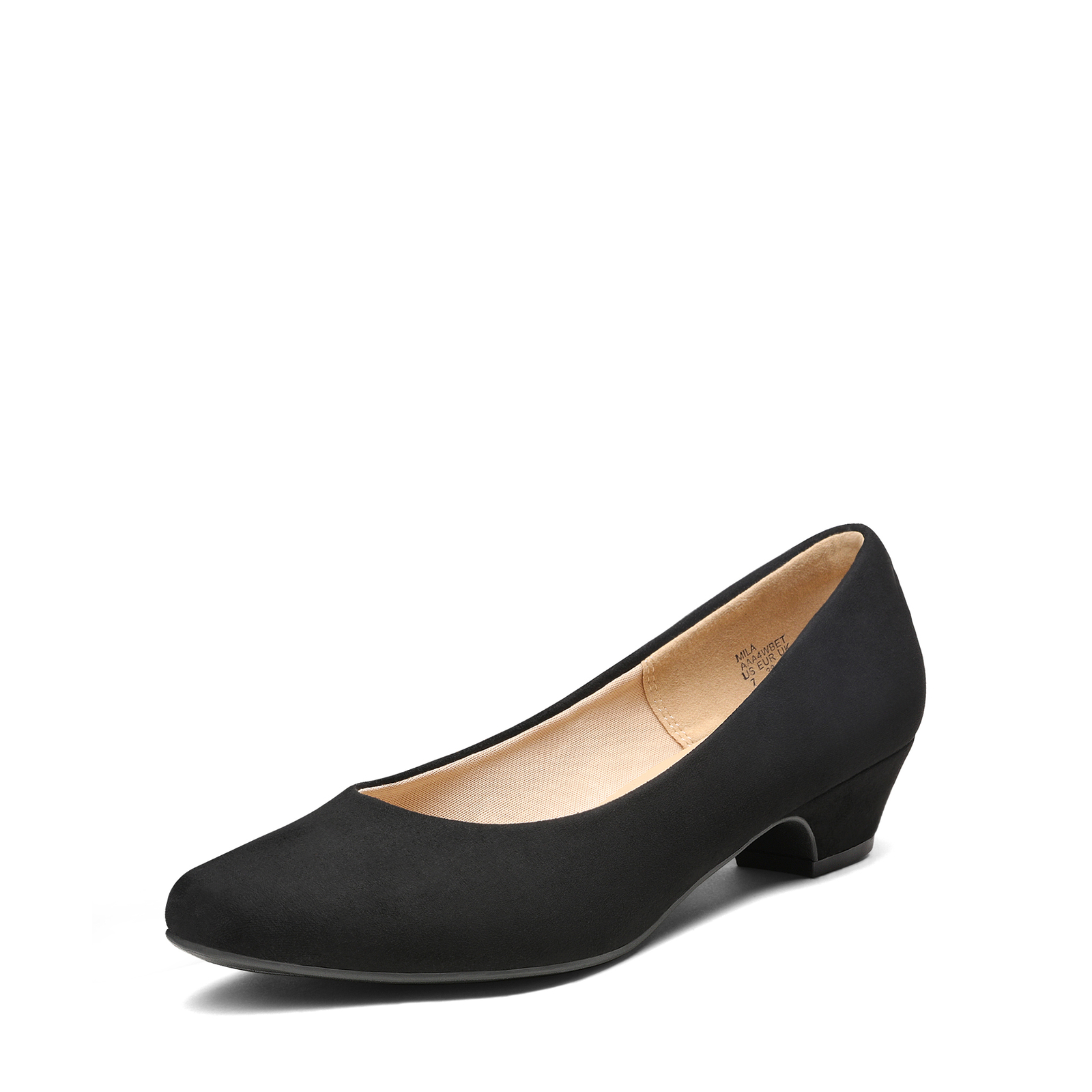 Women Office Work Pumps Low Chunky Comfortable Dress Pumps Wide Size Available