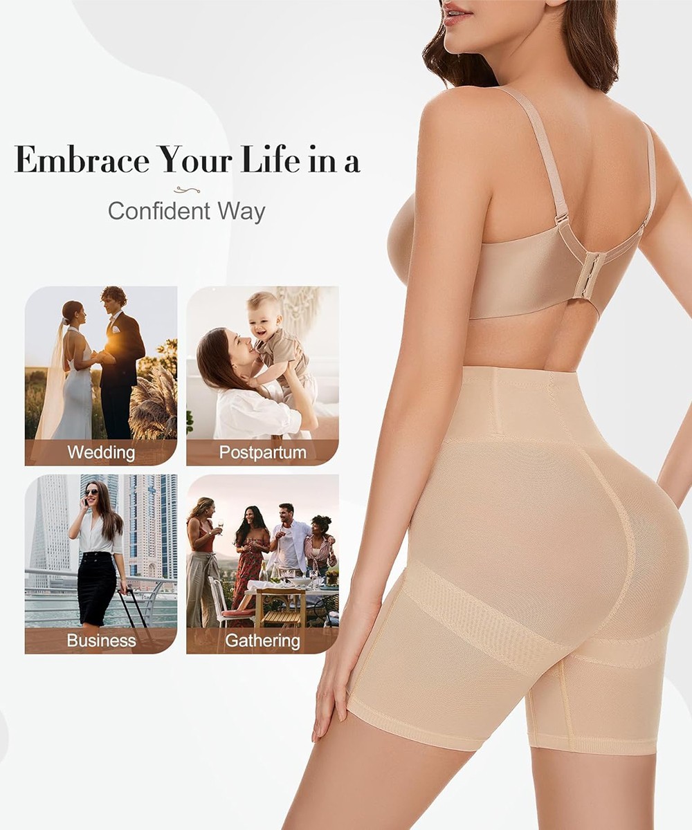Women’s High Waisted Tummy Control Panties Shorts Slimming Shapewear Underwear