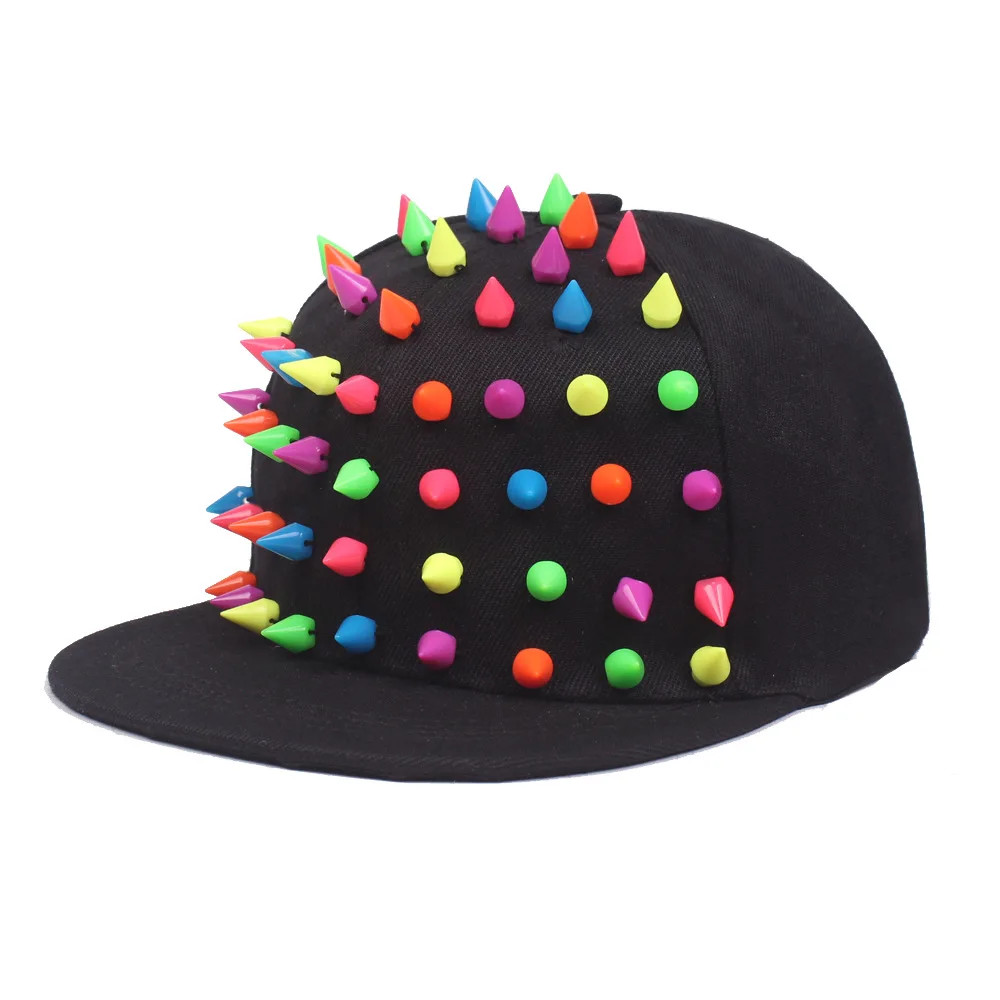Unisex Rivet Stud Punk Baseball Cap Hip Hop Style Hat