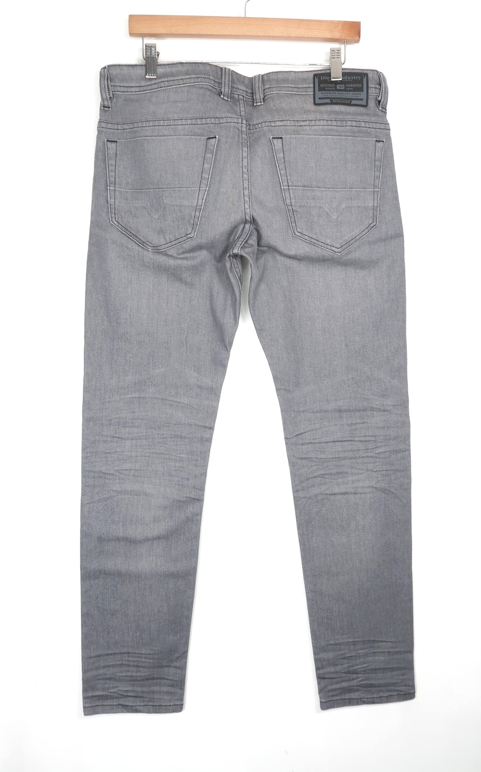 Diesel Jeans THOMMER-X Mens Stretch Slim Skinny Grey Jeans W33 L32 Wash R839N