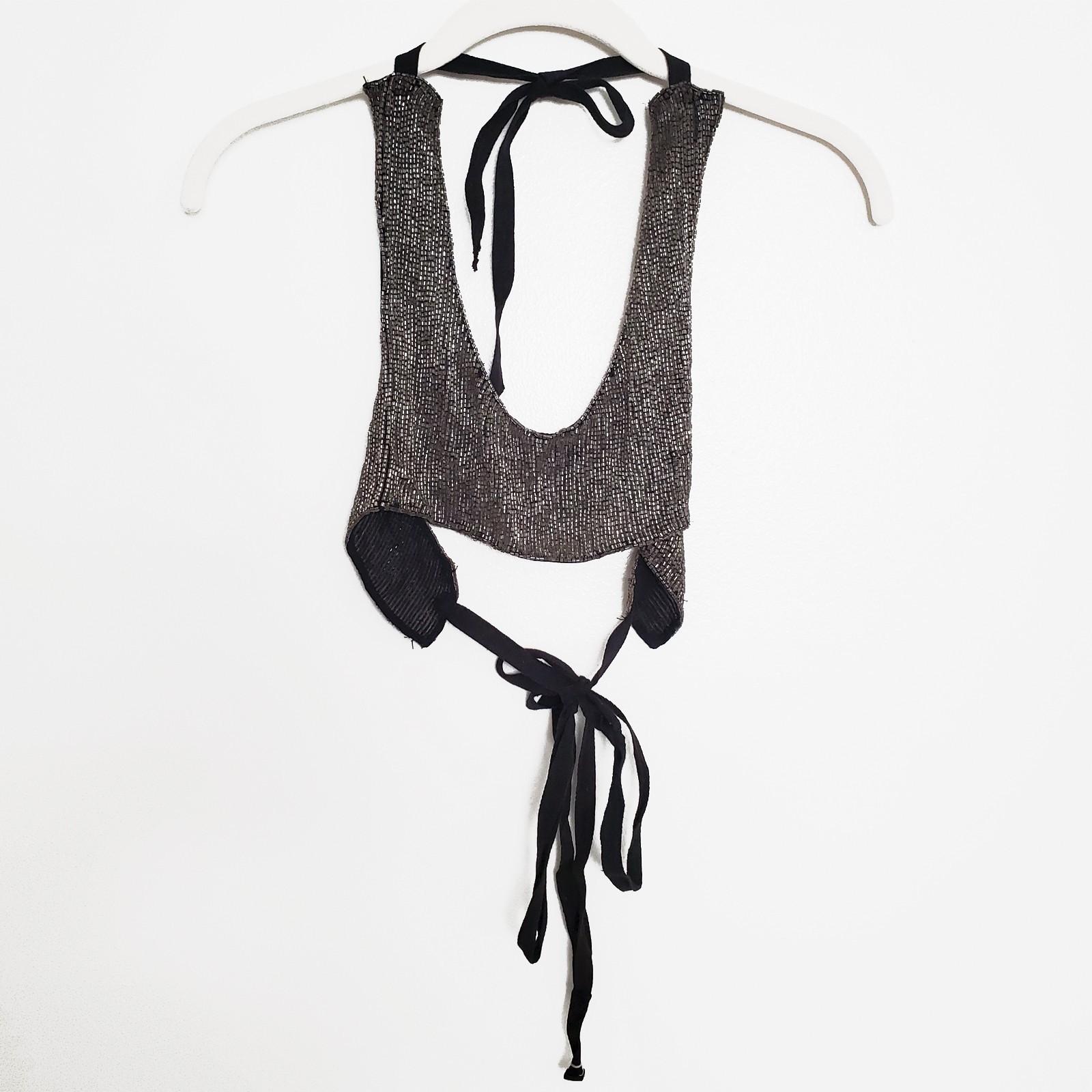 Ann Demeulemeester RARE Vintage Archive Glass Bead FW 2004 Armor Halter Top