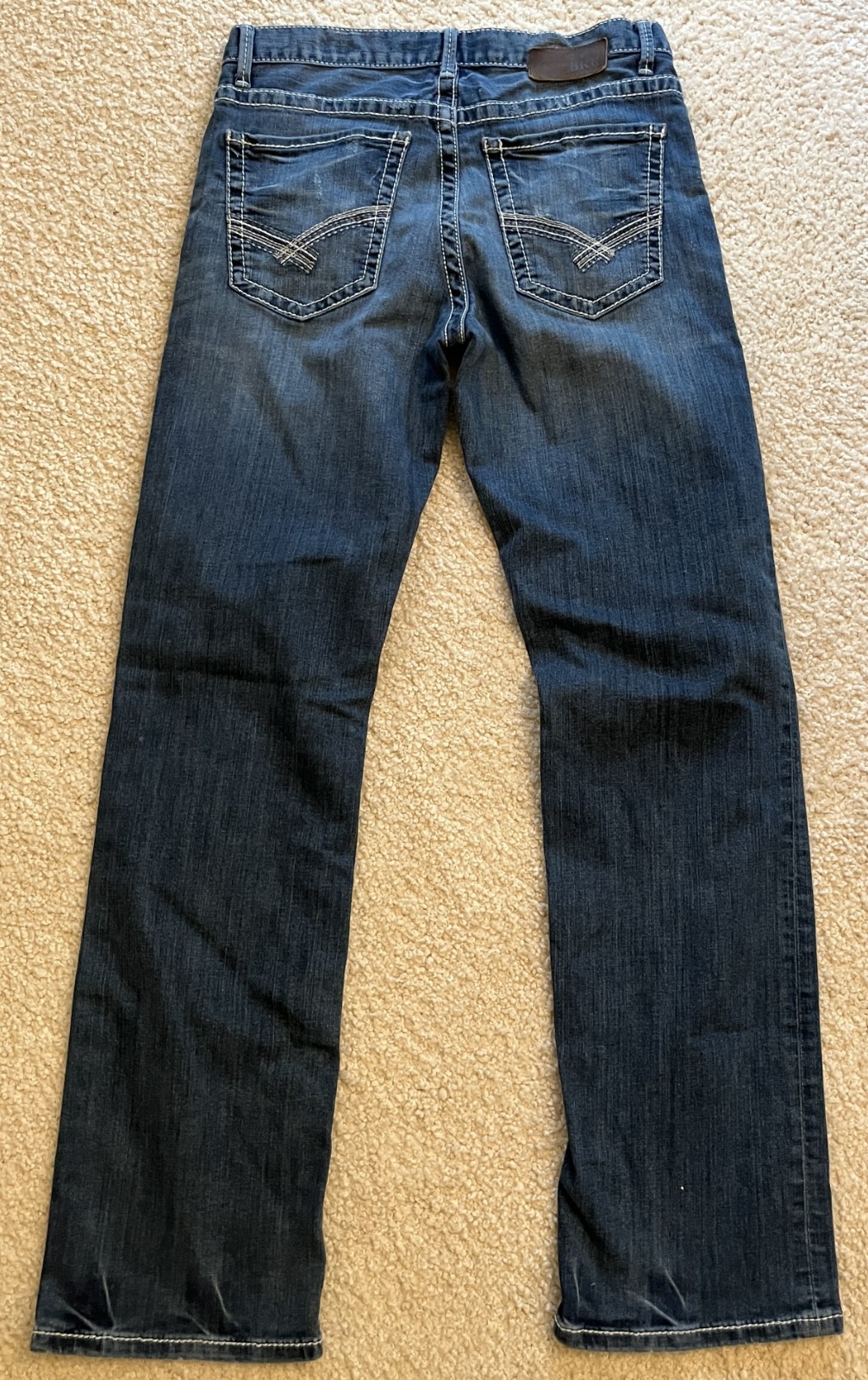 BKE Buckle JAKE Straight Blue Stretch Denim Jeans Men 31 Long