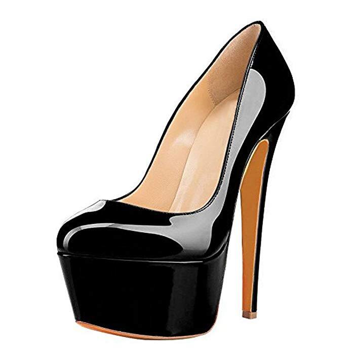 Fashion Women High Heels Pumps Round Toe Platform Dress Office Party Shoes Woman