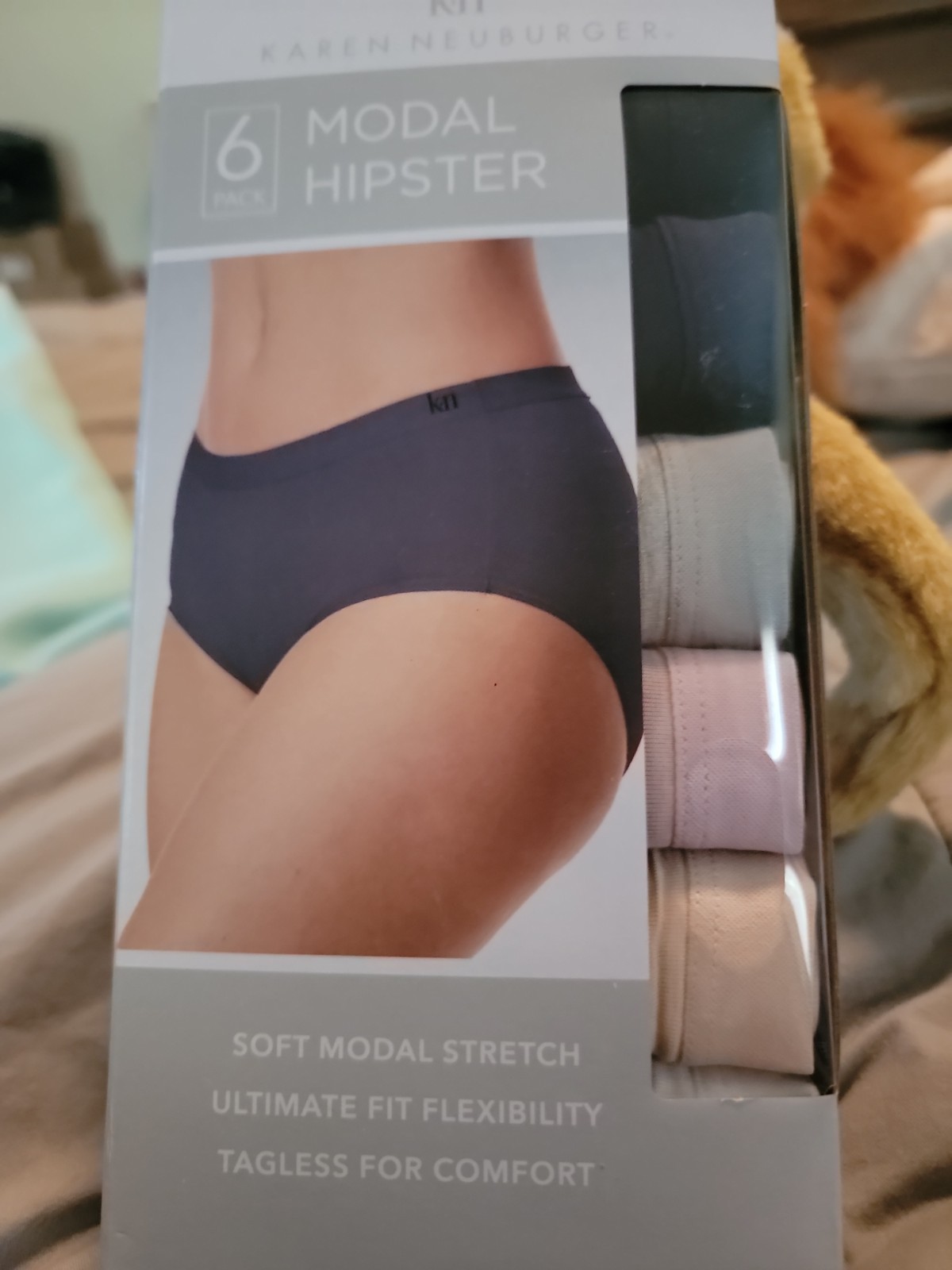 Karen Neuberg Modal Hipster Underwear Tagless 6Pk Large SZ 7 39 in to 40 in Hips