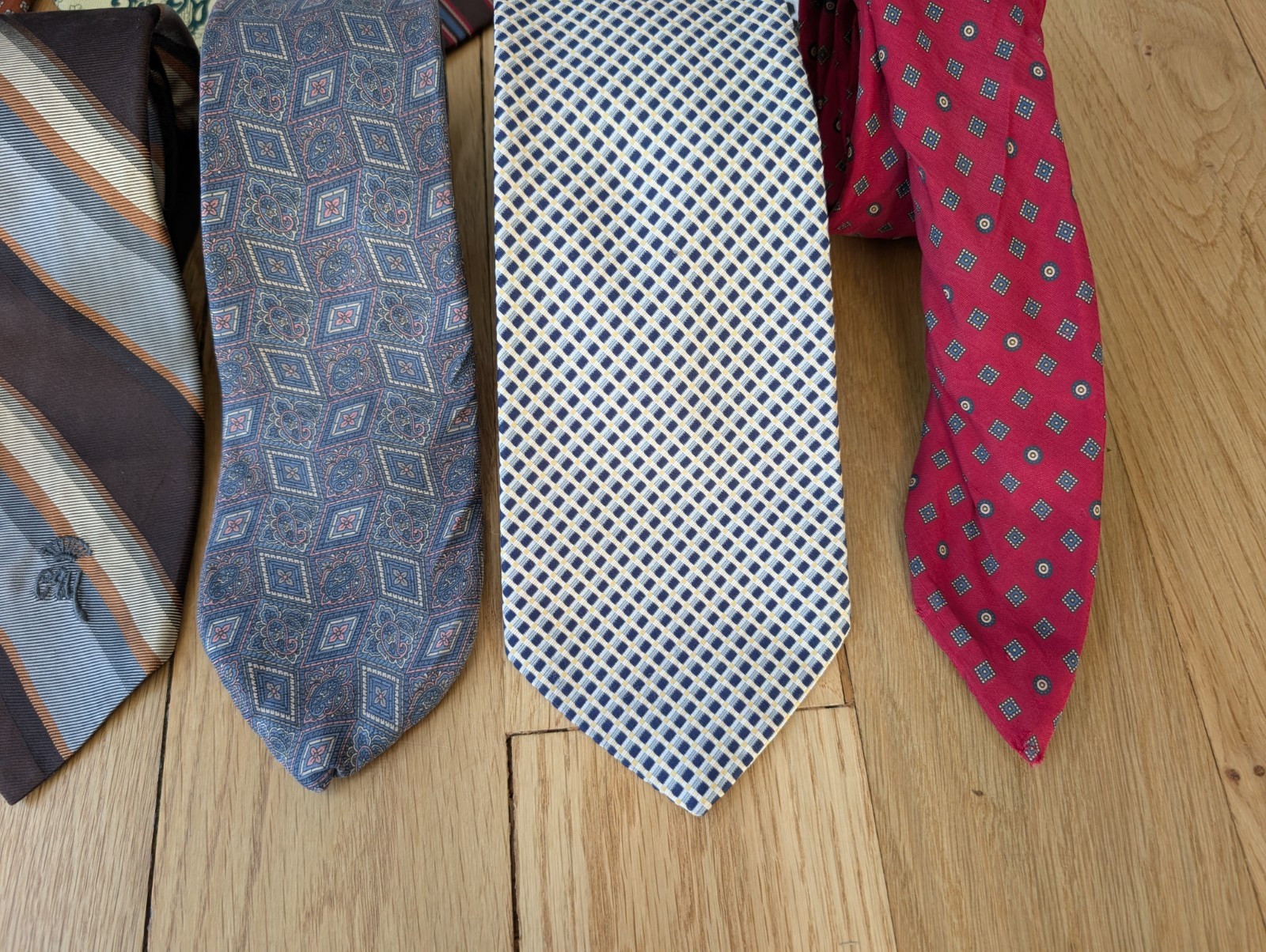 Vtg Jack Henry Country Club Plaza Kansas City Mens Tie Lot Of 11 Geometric Silk