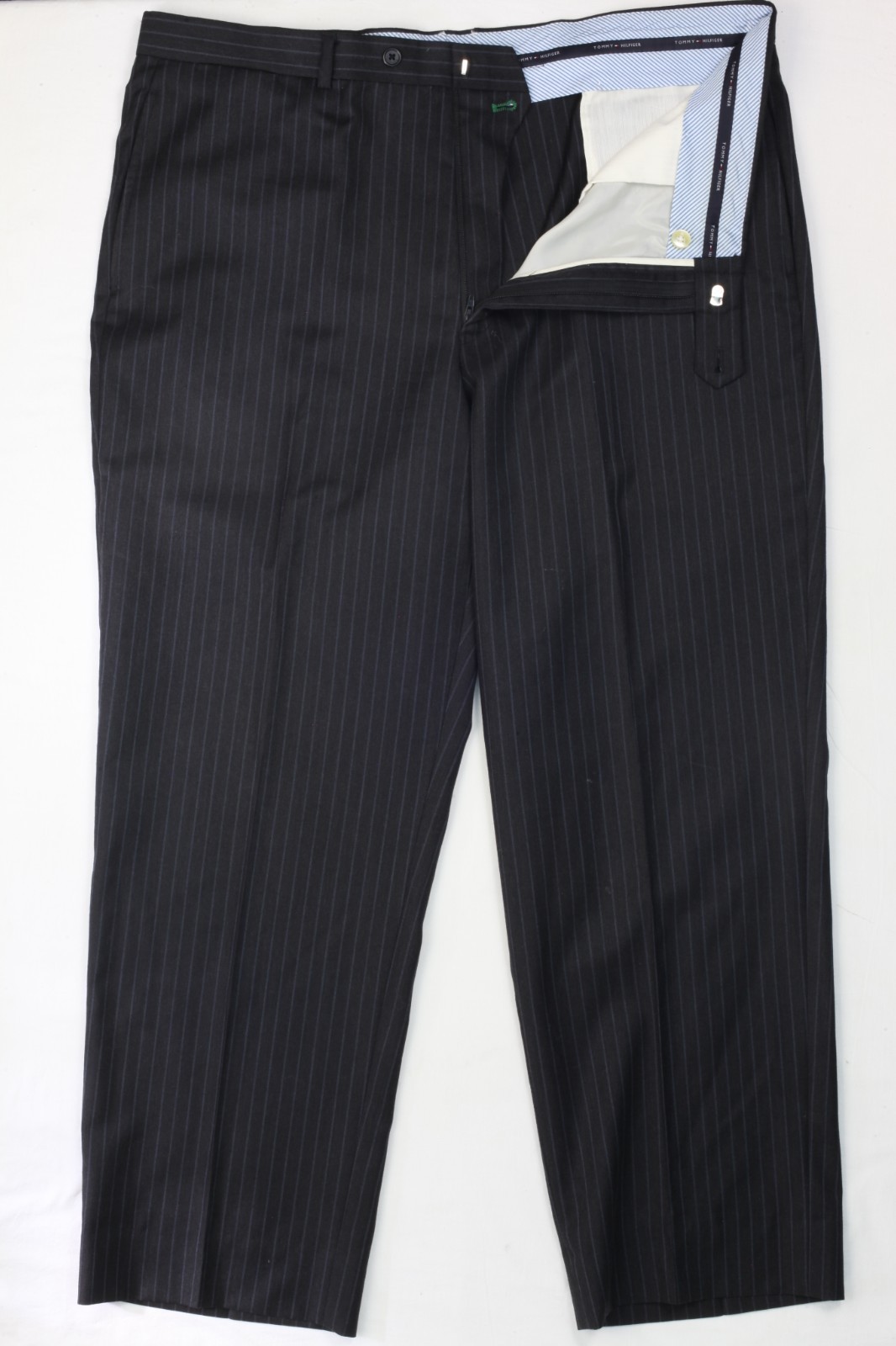 Tommy Hilfiger Regular Fit Wool Suit Gray Striped 44R 38×29