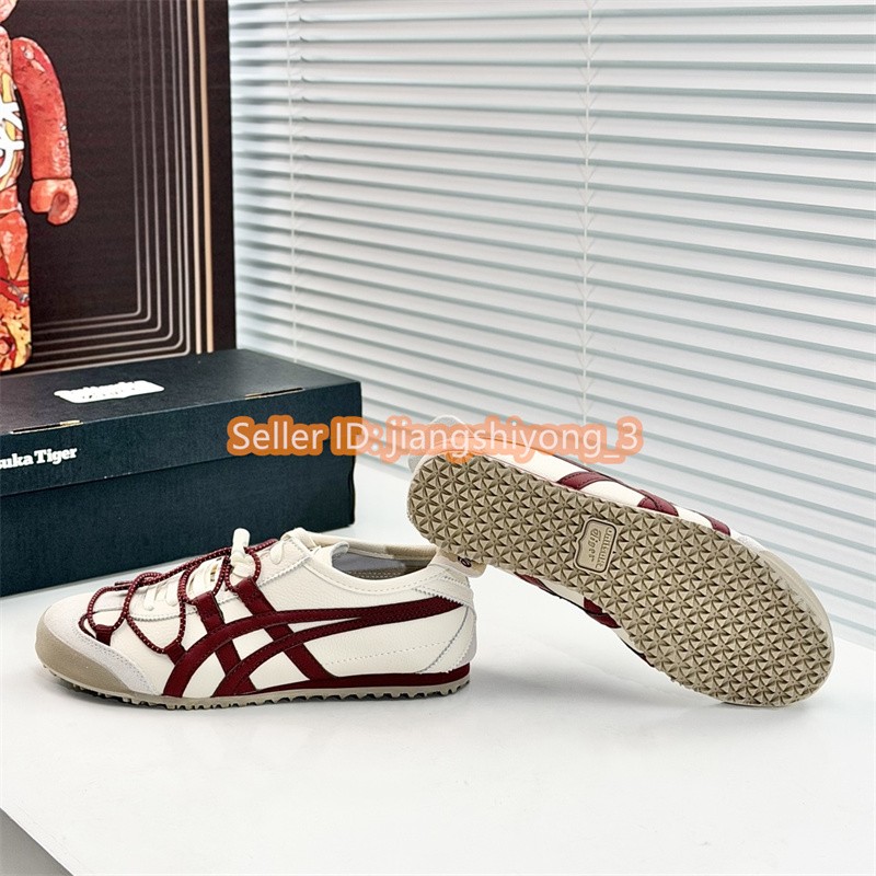 2026 Onitsuka Tiger MEXICO 66 VINY 1183C577-201 White Red