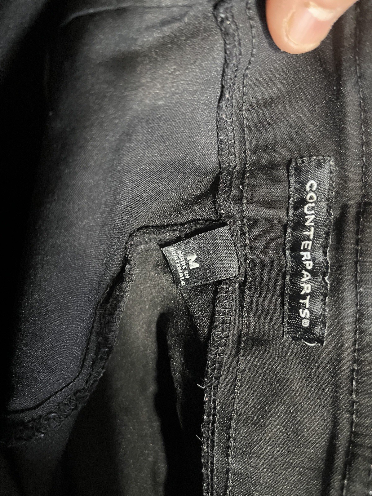 Counterparts Women’s Black Pull-On Waist Style 27” Inseam Pants SZ Medium