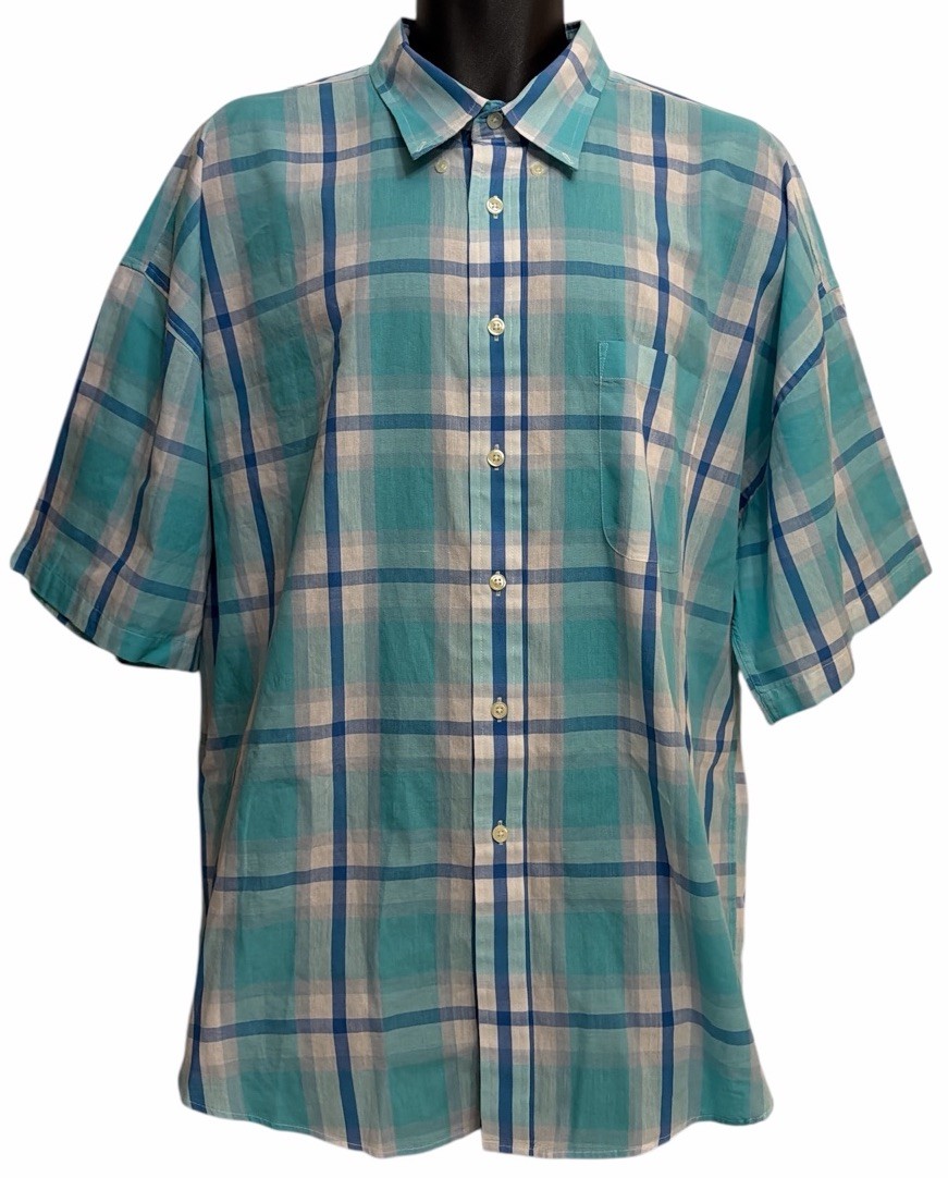 Sunriver shirt Mens Sz 2XL Short Sleeve Button Down Cotton Polyester Blend