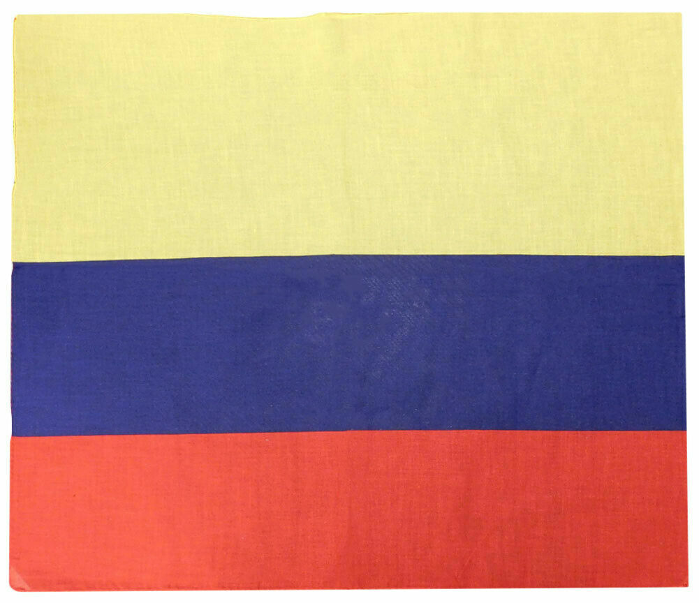Colombia Country 22″x22″ 100% Cotton Bandanna Bandana