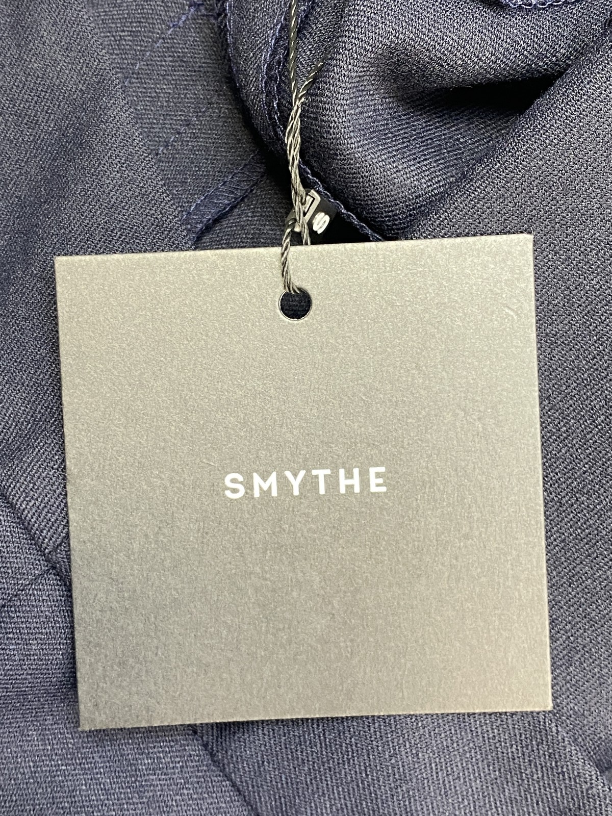 Smythe Womens Pant Deep Navy Blue Size 12 Cuffed Flood Ankle Straight Mid Rise
