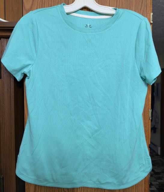 855 Isaac Mizrahi Live! Essentials Pima Cotton Short Sleeve Top Size XS