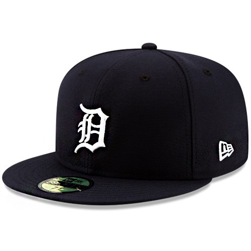 New Era Detroit Tigers Youth Fitted Hat Kids Authentic 2018 Home Navy Size 6 5/8
