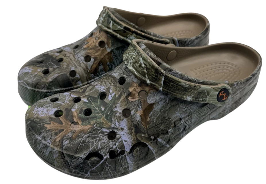 Crocs Baya Realtree APX Edge Camo Clogs Unisex M12 W14 Slip On Shoes New