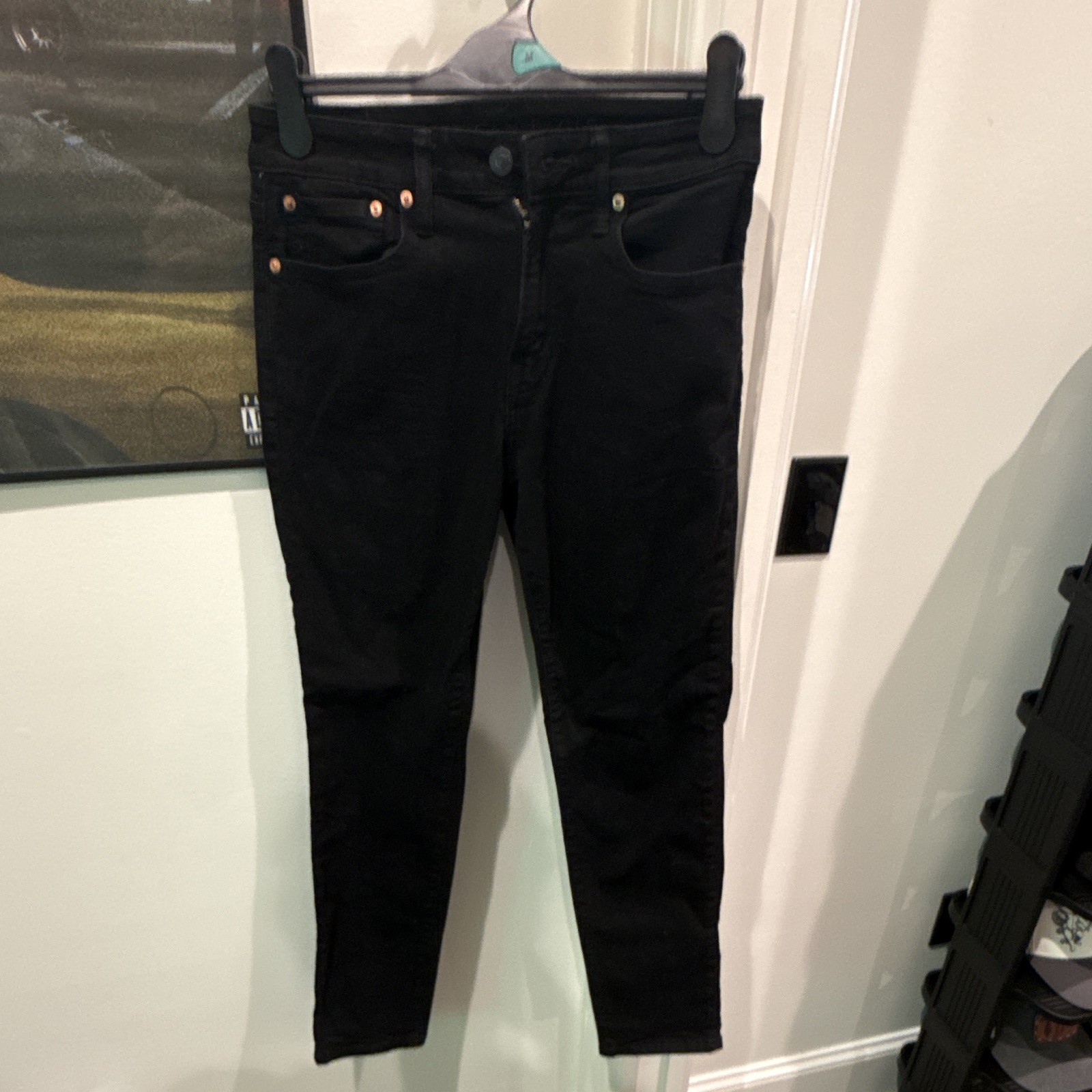 American Eagle AirFlex+ Men’s Black Skinny Slim Stretch Jeans