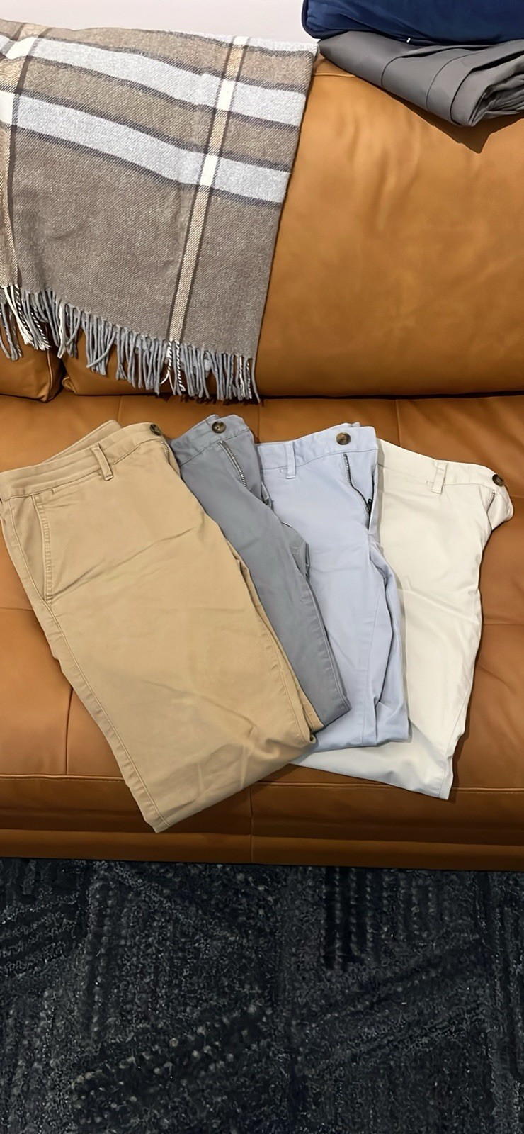Four (4x) Bonobos Chino Pants Mens 29×28 Tailored Fit