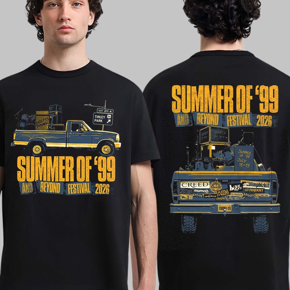 Creed Summer Of 99 And Beyond Festival 2026 Tinley Park IL Concert T-Shirt