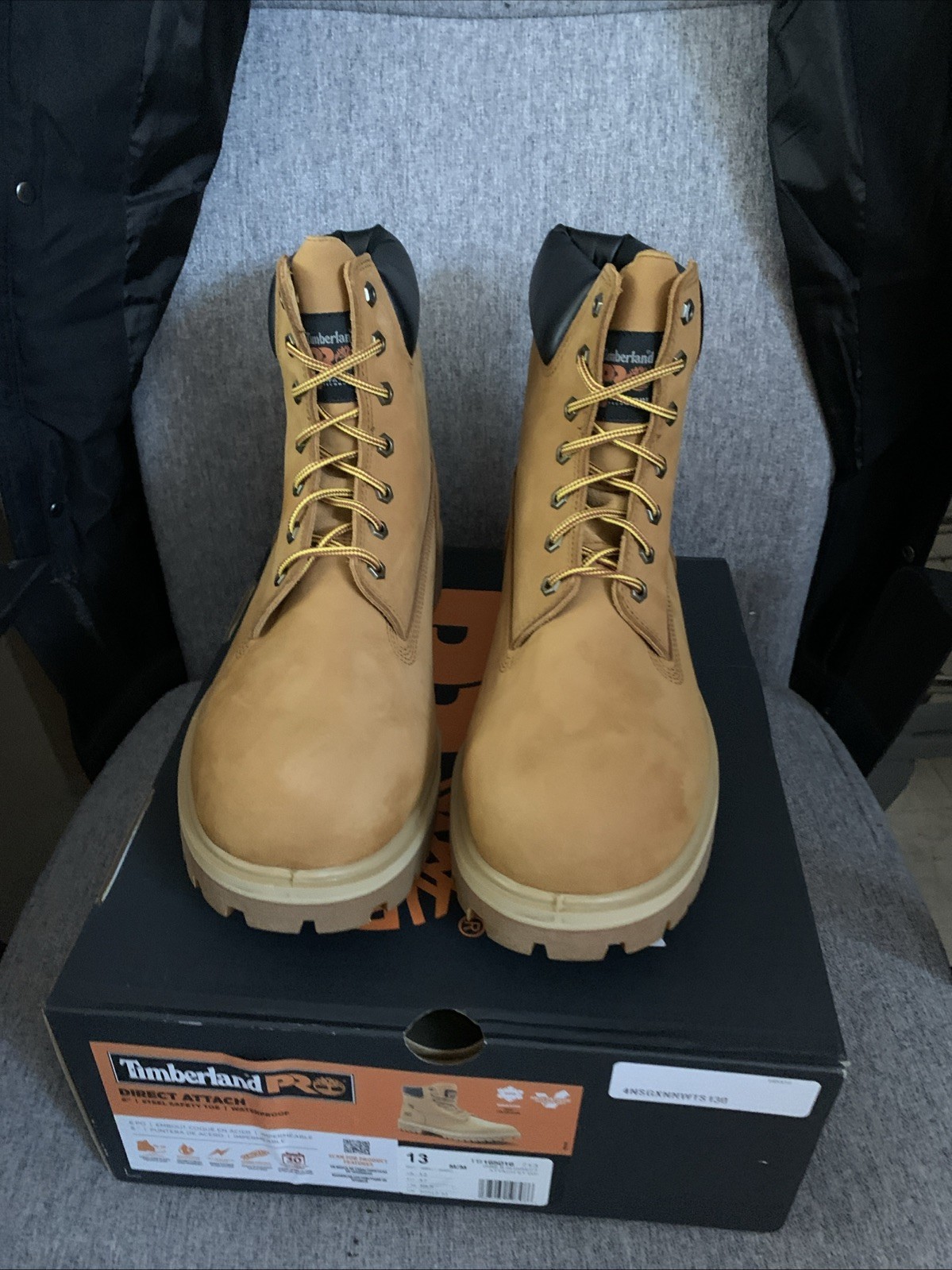 Pick Size/Color – Timberland Pro Men’s Black DIRECT ATTACH 6″ Waterproof Boots