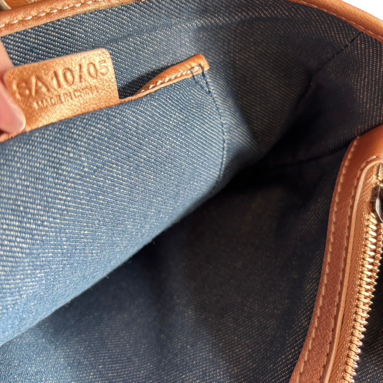 CELINE Shoulder Bag Boogie Bag Macadam Denim Authentic