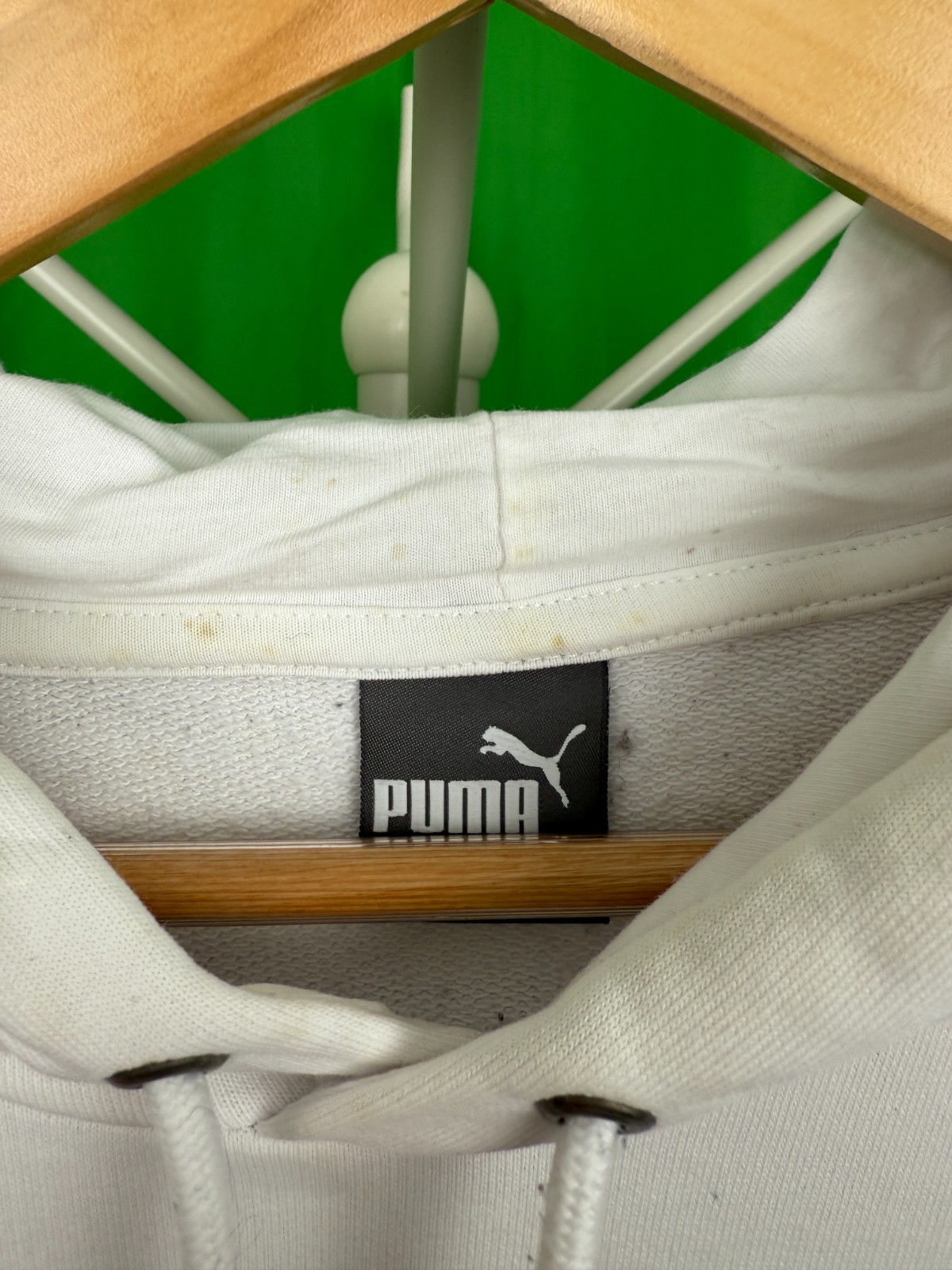 Puma Hooded hoodie Sweatshirt White Chest Logo Print Mens L 40-42 in 2018