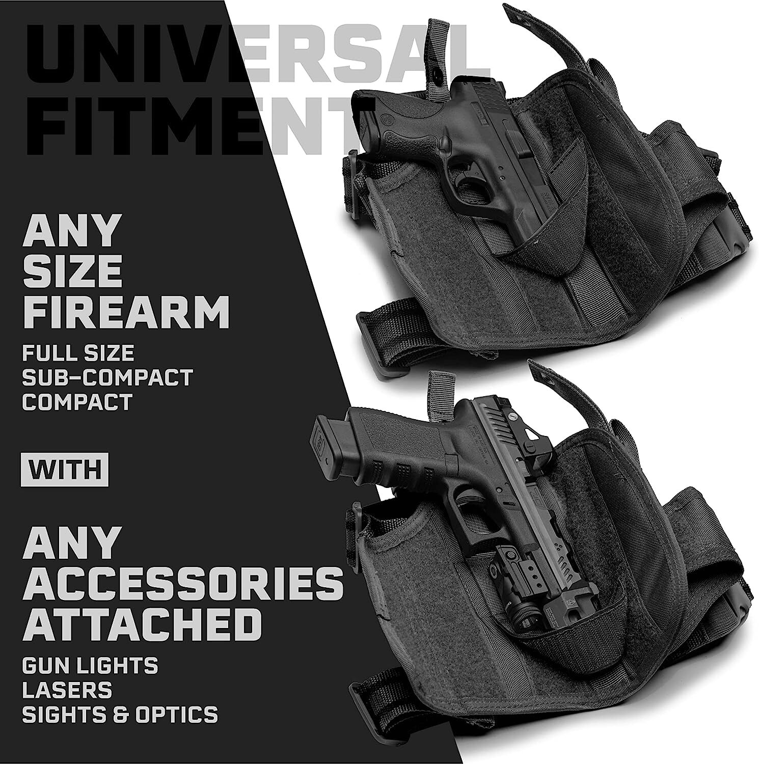 Military Drop Leg Holster Tactical Thigh Pistol Gun Pouch Right Hand Adjustable