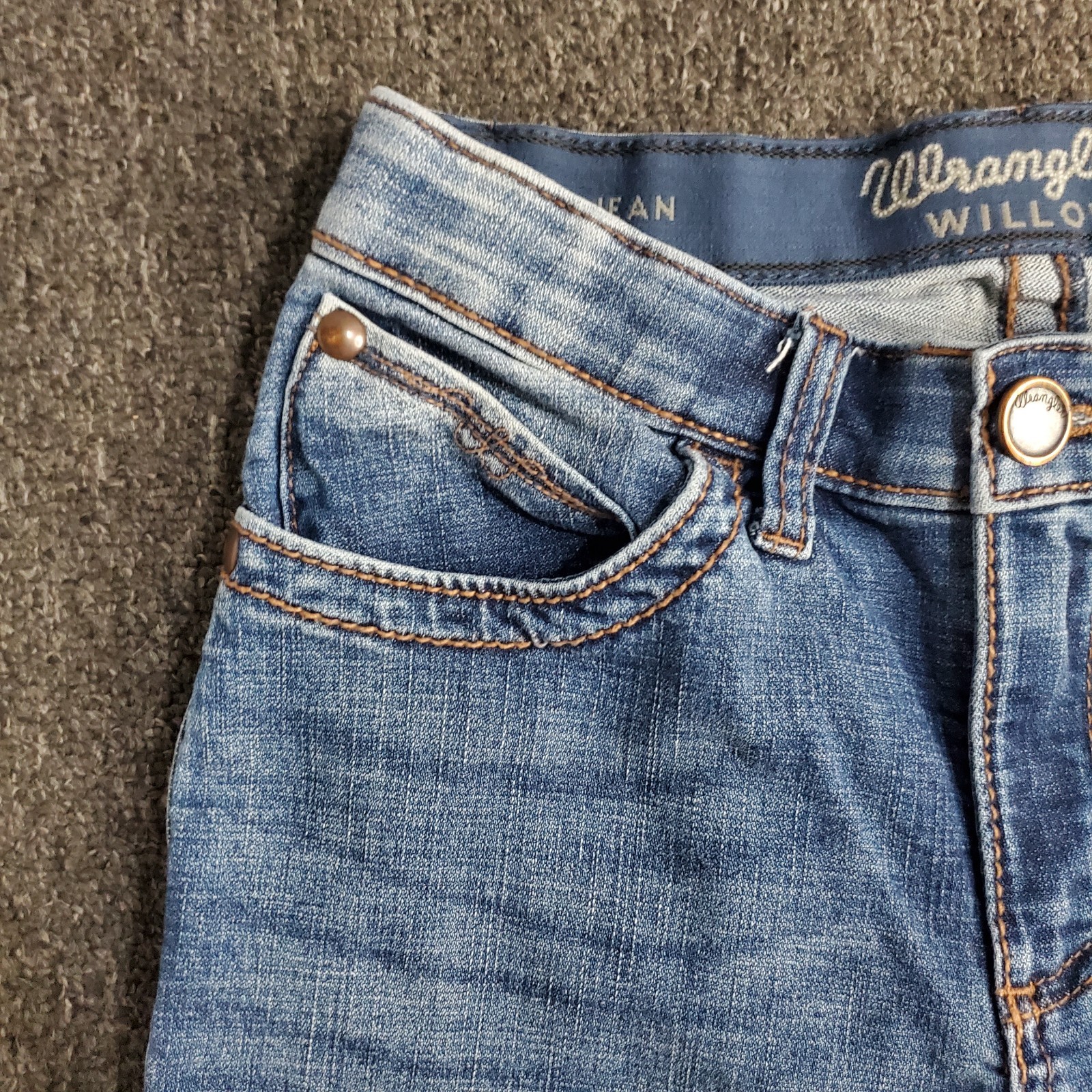 Wrangler Willow Jeans Womens 1×34 Blue Ultimate Riding Medium Bootcut Fit 26×32