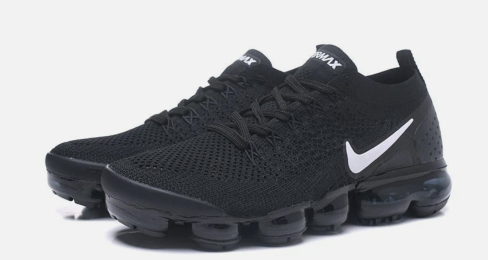 DS Nike Air VaporMax Flyknit 2 Black White Men’s Sneakers – Non-slip – Free Ship